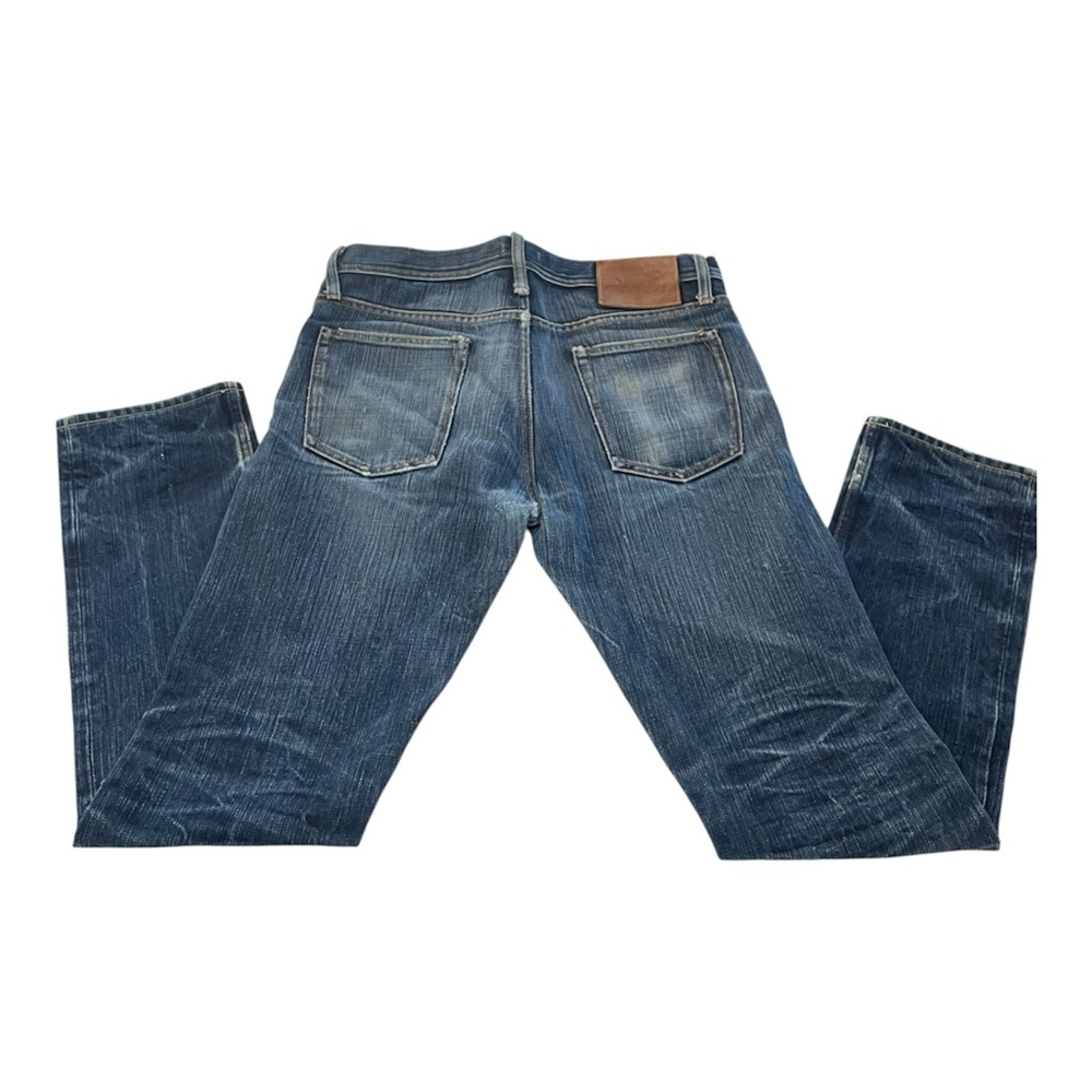 The Unbranded Brand UB269 18oz Indigo Slub Selvedge Jeans - Tapered Fit -Size 32 - Picture 2 of 12
